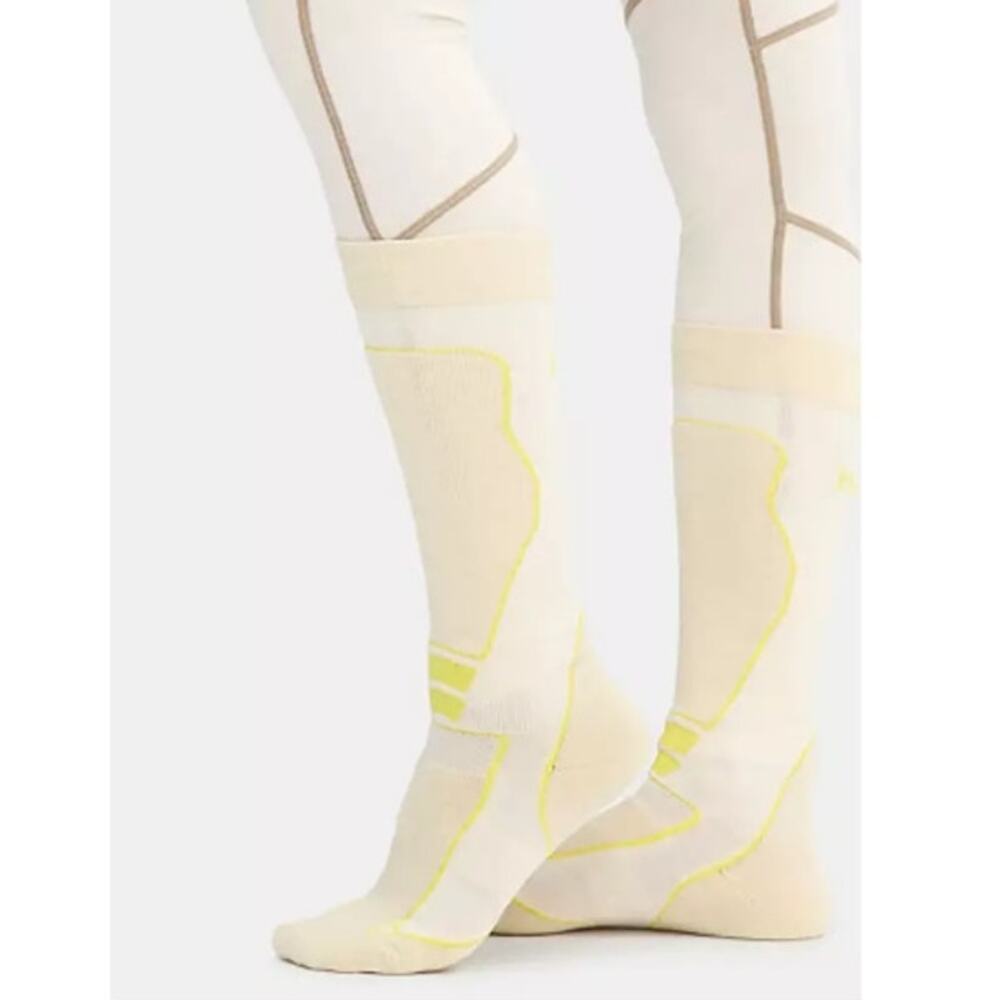 Halfdays Oatmilk Lightning Merino Light Cushion Ski Socks Size XS/S